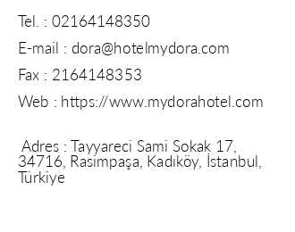Hotel My Dora iletiim bilgileri